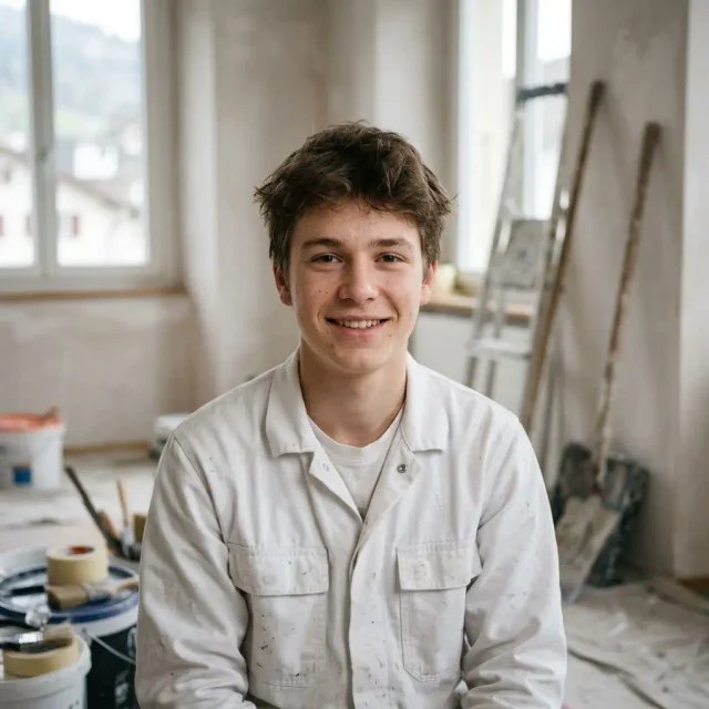 Noah Muster, Auszubildender Maler